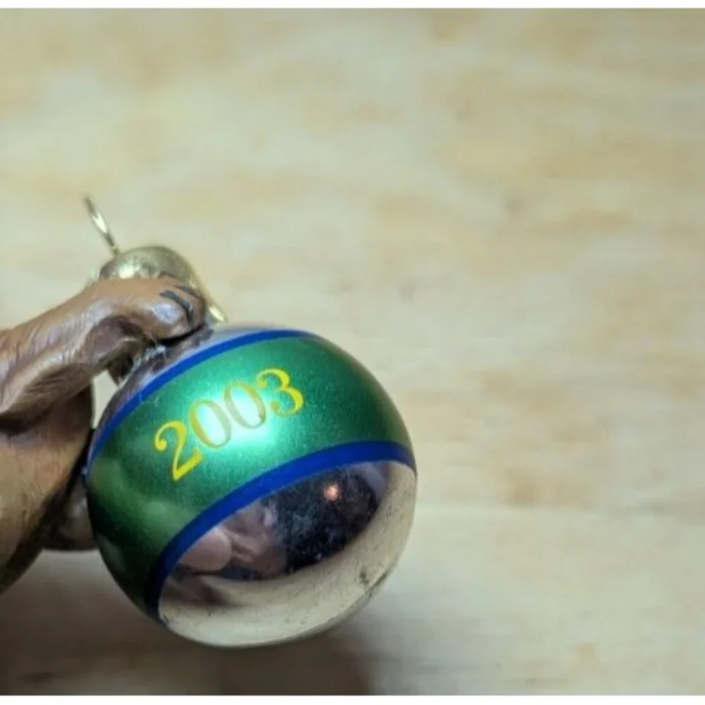 Carlton Cards Happy Holidays Dachshund Dog 2003 Ornament Heirloom Collection